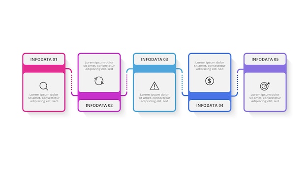 Establezca el concepto 3d para infografía con 4 5 6 7 pasos partes o procesos Plantilla para web sobre fondo negro