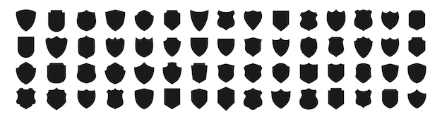 Establezca diferentes escudos iconos para proteger los signos Proteger los signos Colección de iconos de diferentes escudos