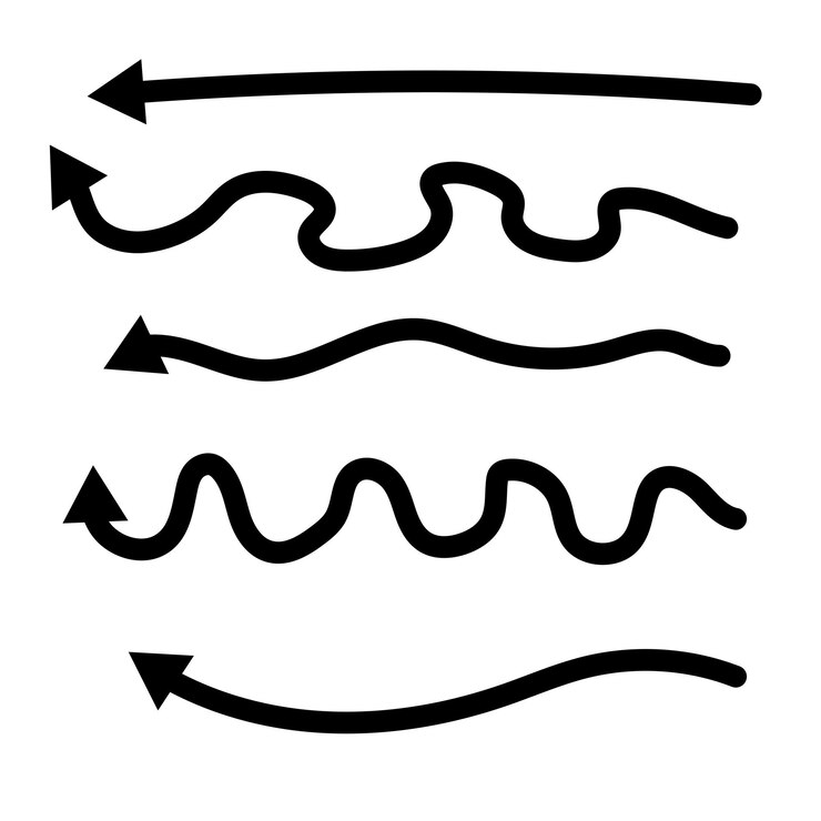 Vector establezca diferentes formas de flechas dibujadas a mano estilo doodle flechas curvas y retorcidas diseño gráfico vectorial