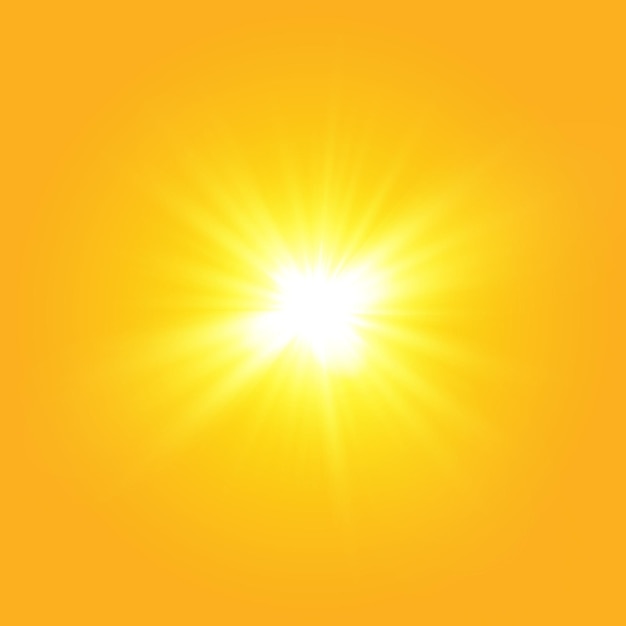 Establezca el efecto de luz brillante con chispas blancas y las estrellas doradas brillan con luz especial Luz blanca brillante Luz de estrella de los rayos El sol está retroiluminado Hermosa estrella brillante Luz solar EPS10