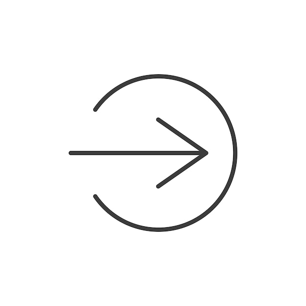 Establezca el icono de entrada la flecha del símbolo vectorial de la computadora el botón de entrada en estilo negro lleno y delineado