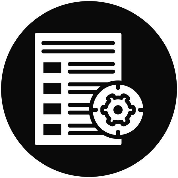 Establezca el icono vectorial de objetivos de la ilustración del icono de recursos humanos
