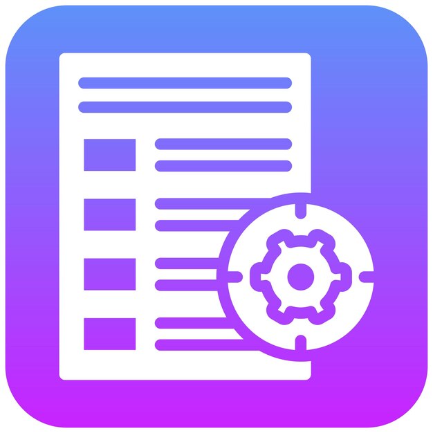 Establezca el icono vectorial de objetivos de la ilustración del icono de recursos humanos