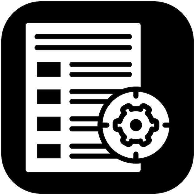 Establezca el icono vectorial de objetivos de la ilustración del icono de recursos humanos