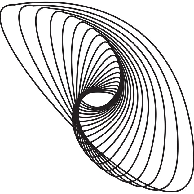 Establezca líneas abstractas colores elemento de diseño en fondo blanco de ondas Ilustración vectorial
