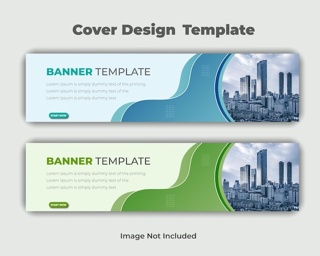 Establezca una plantilla de diseño de banner web de fondo moderno con gradiente horizontal abstracto