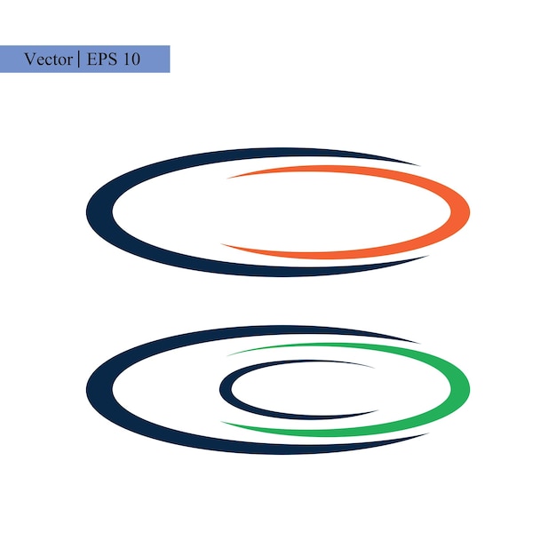 Vector establezca swoosh icono diseño de logotipo plantilla vectorial ilustración con estilo de moda