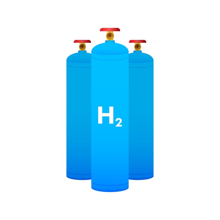Vector estación de coche de hidrógeno h2 gas renovable eco energy vector ilustración de stock