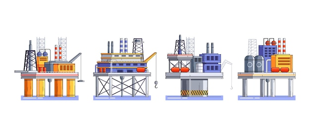 Estación de plataforma de perforación de petróleo crudo de agua para el desarrollo de depósitos y la extracción de recursos naturales