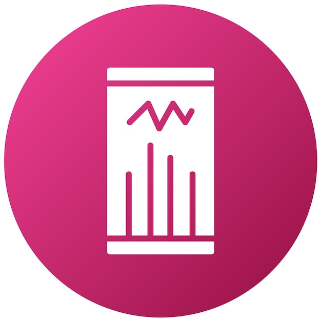 Estadísticas de diseño vectorial en el estilo de icono de celda