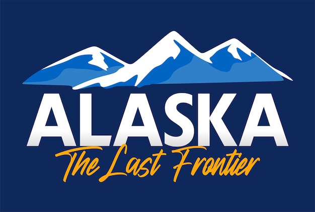 Estado de Alaska con hermosas vistas a las montañas