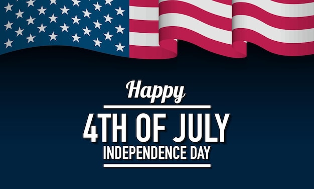 Estados Unidos de América 4 de julio Día de la Independencia Diseño de fondo