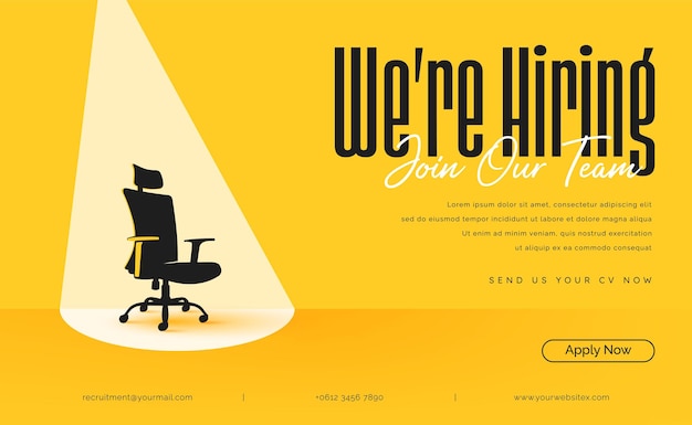 Estamos contratando para unirse a nuestro equipo de reclutamiento de diseño de vacantes abiertas