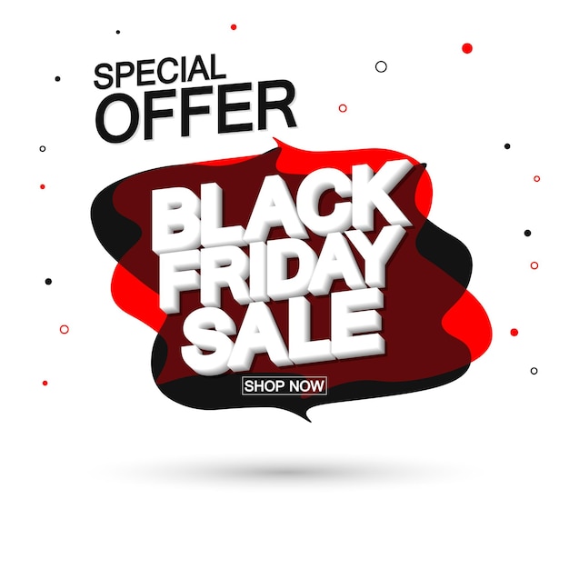 Estampa de diseño de banner de venta del Viernes Negro con etiqueta de descuento oferta final de la temporada