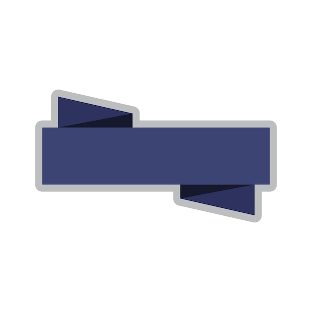 Estampa de diseño en blanco de la etiqueta de la bandera de venta de origami