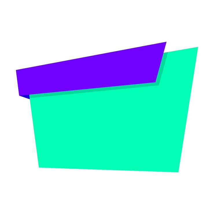 Vector estampa de diseño en blanco de la etiqueta de la bandera de venta de origami
