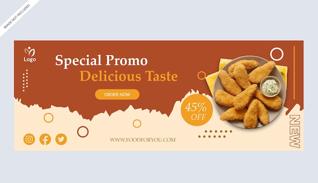 estampa de diseño comercial promocional de la tienda de banners de comida de nugget de pollo