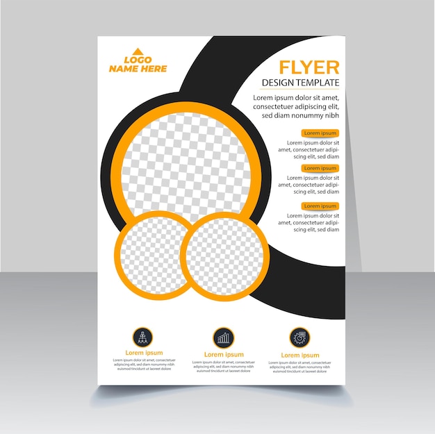 Estampa de diseño del folleto del informe anual Vector Flyer de moda portada de la revista