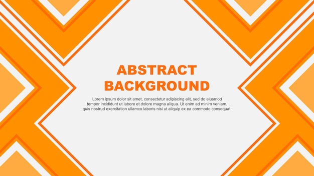 Estampa de diseño de fondo abstracto Estampa de fondo de bandera abstracta Ilustración vectorial Vector naranja abstracto