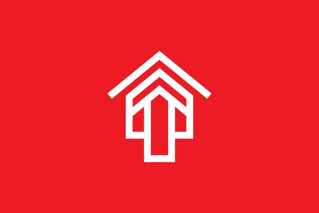 Estampa de diseño de logotipo de home elevate