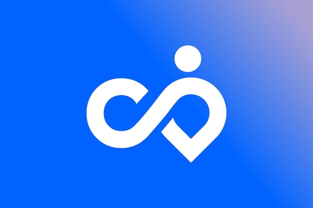 Estampa de diseño del logotipo de Infinity Man