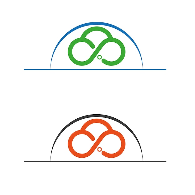 Estampa de diseño del logotipo y el símbolo del trabajo en equipo