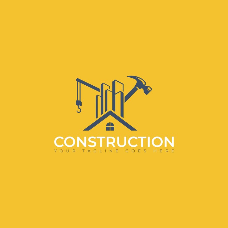 Vector estampa de diseño del logotipo del vector de reparación de la construcción inmobiliaria