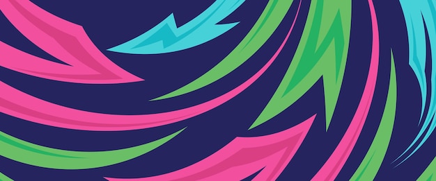 Estampa de fondo horizontal deportivo dinámico de diseño vectorial de banner azul rojo negro abstracto para promoción en los medios o banner web