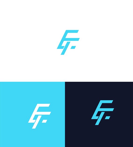 Estampa de identidad de la marca con el icono de la letra FE del logotipo EF
