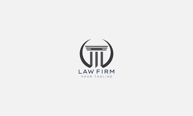 Estampa vectorial de diseño de logotipo de abogados y abogados