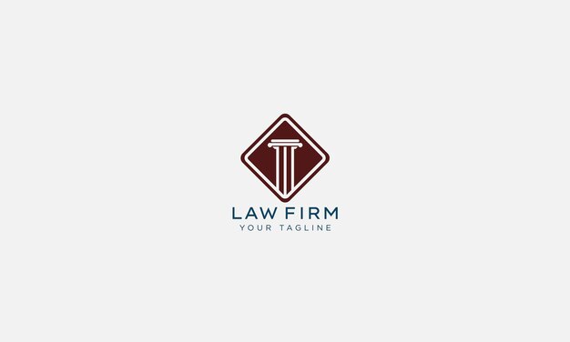 Estampa vectorial de diseño de logotipo de abogados y abogados