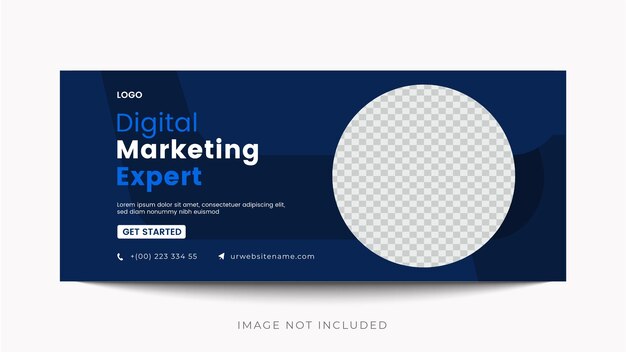 Estampa web de diseño de banner abstracto Establezca el encabezado horizontal del banner web