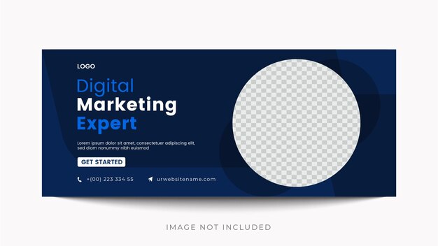 Estampa web de diseño de banner abstracto Establezca el encabezado horizontal del banner web