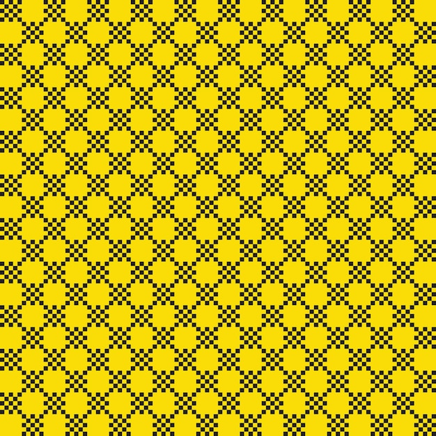 Estampado amarillo de bandera a cuadros