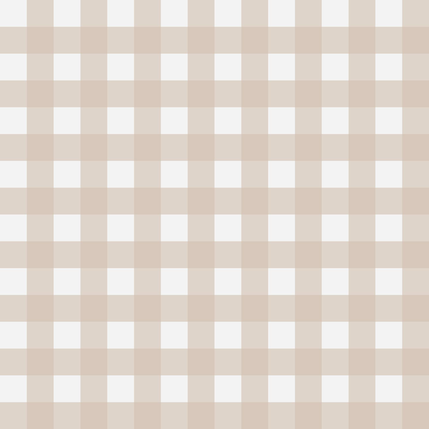 Estampado beige estético sin costuras para una manta de camisa a cuadros Vector