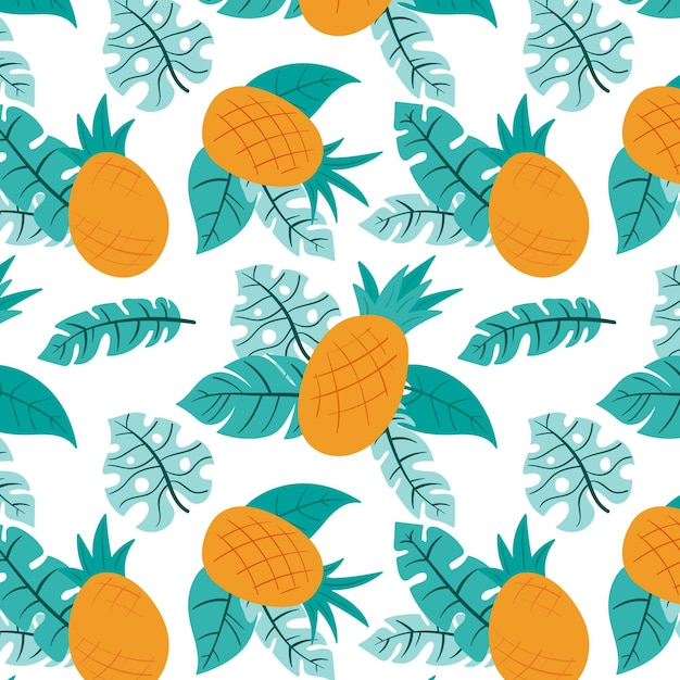 Estampado dibujado a mano de verano
