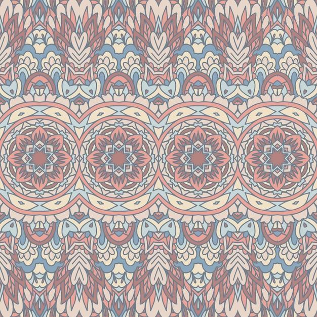 Estampado étnico geométrico abstracto vector decorativo sin fisuras patrón ornamental