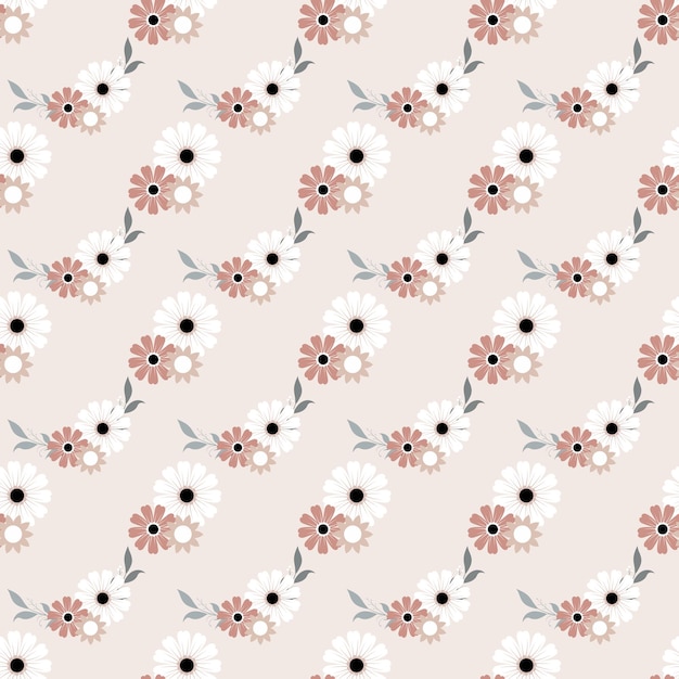 Estampado floral sin costuras con pequeños botánicos bonitos Diseño botánico vintage