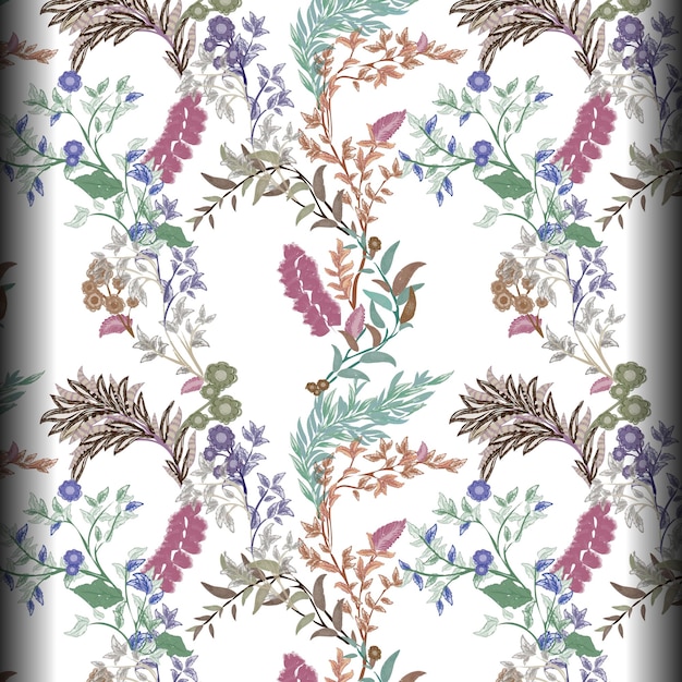 Estampado floral de hojas sin costuras