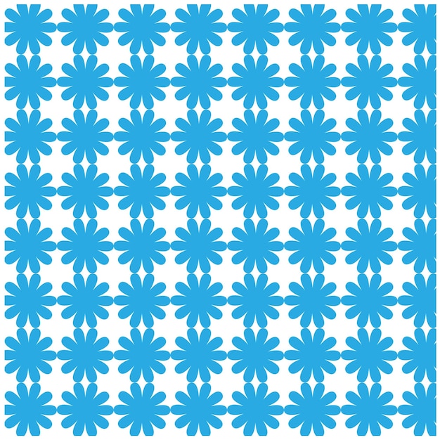 Estampado de flores azul