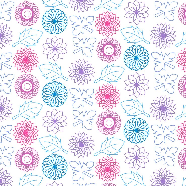Estampado de flores colorido