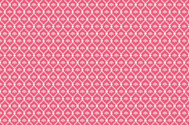 estampado de flores rosa y crema