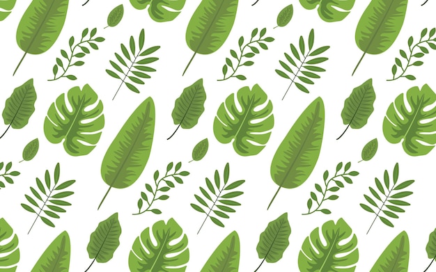 Estampado de hojas tropicales