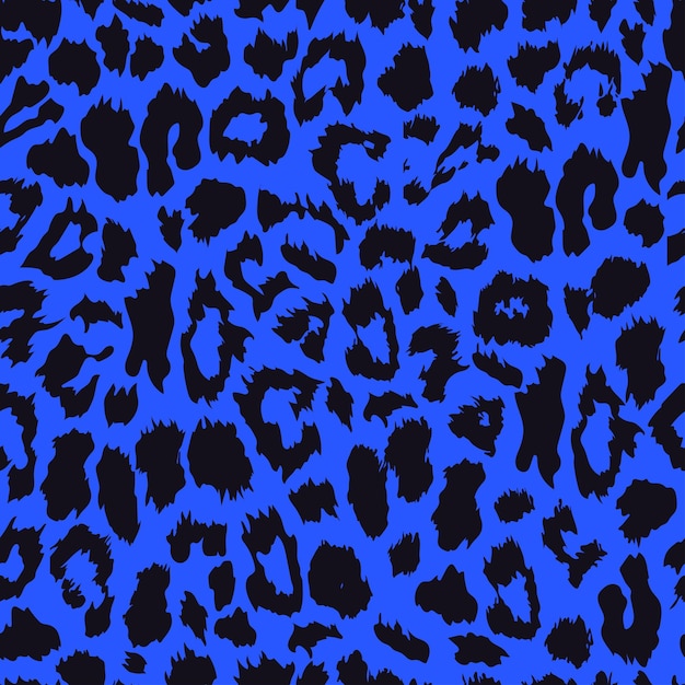 Estampado de leopardo inconsútil Fondo de textura de patrón vectorial