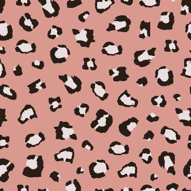 Estampado de leopardo. Patrón transparente de colores de animales salvajes.