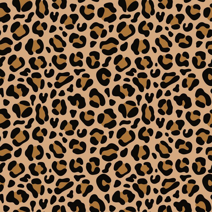 Estampado de leopardo vector transparente Fondo de moda para ropa de papel de tela Patrón animal