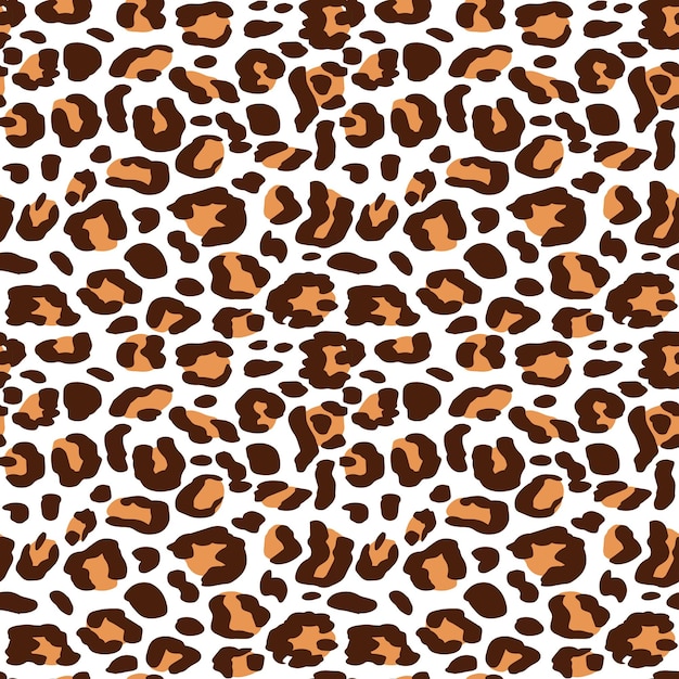 Estampado de leopardo vector transparente Fondo de moda para ropa de papel de tela Patrón animal