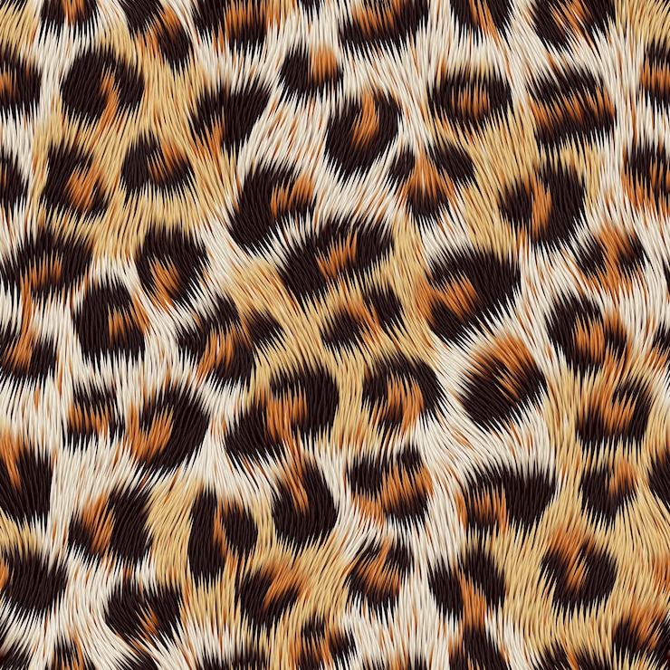 Vector estampado de piel de leopardo