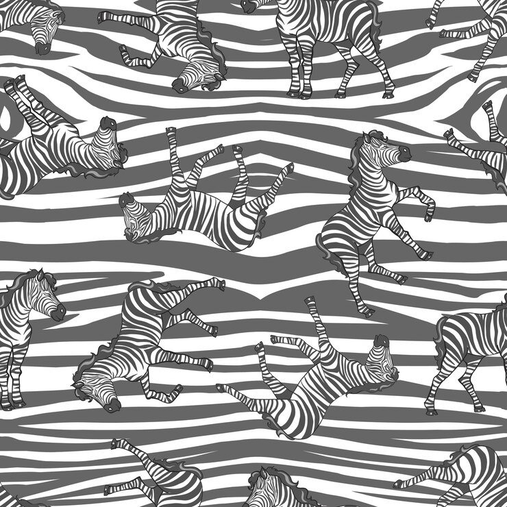 Vector estampado safari infantil estampado cebra