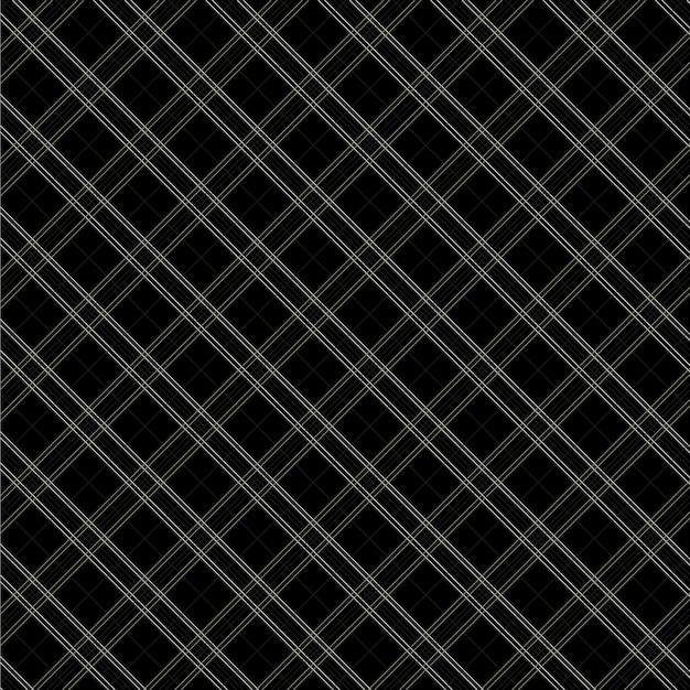 Estampado de tela y textil con textura de tartán sin costuras en cuadros abstractos en blanco y negro